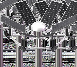 Solar high mast